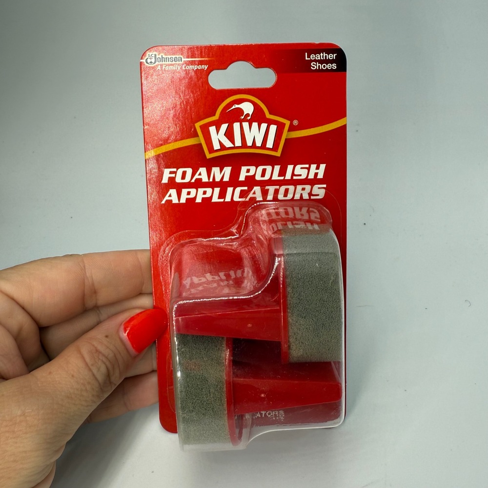 KIWI Foam Polish‎ Applicators for Leather Shoes - 2 Pack - Shoe Care